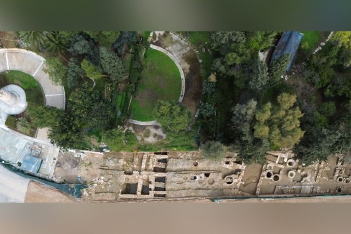 Εργασίες αποκατάστασης στο ρωμαϊκό μνημειακό σύνολο της Βασιλίσσης Όλγας.