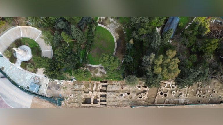 Εργασίες αποκατάστασης στο ρωμαϊκό μνημειακό σύνολο της Βασιλίσσης Όλγας.