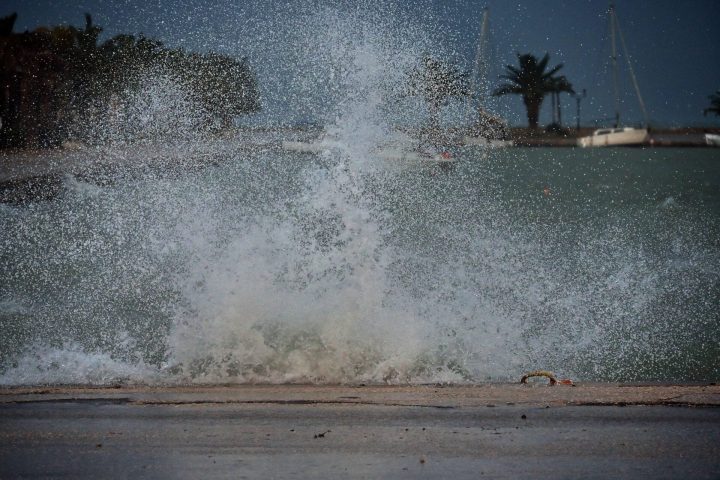 Χάρτης με τις περιοχές που θα επηρεαστούν από τους ισχυρούς ανέμους.