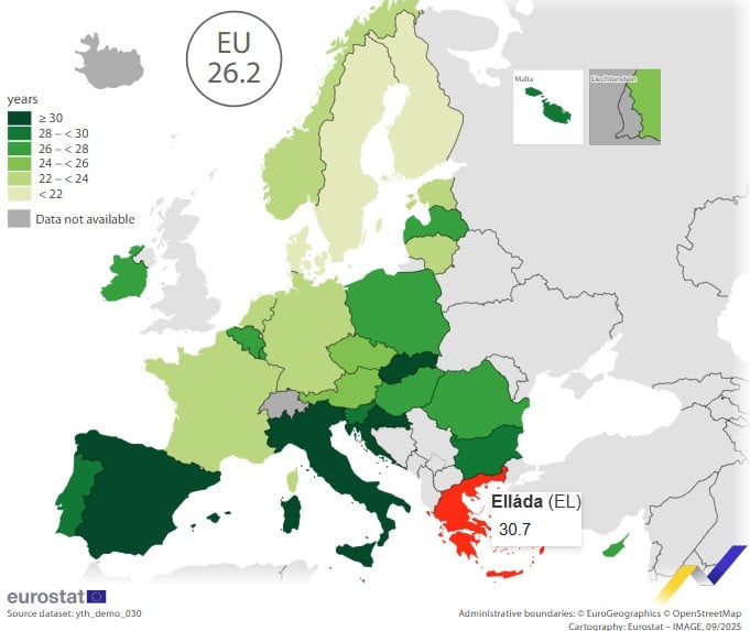 Πότε φεύγουν από το πατρικό τους οι νέοι στην Ευρωπαϊκή Ένωση