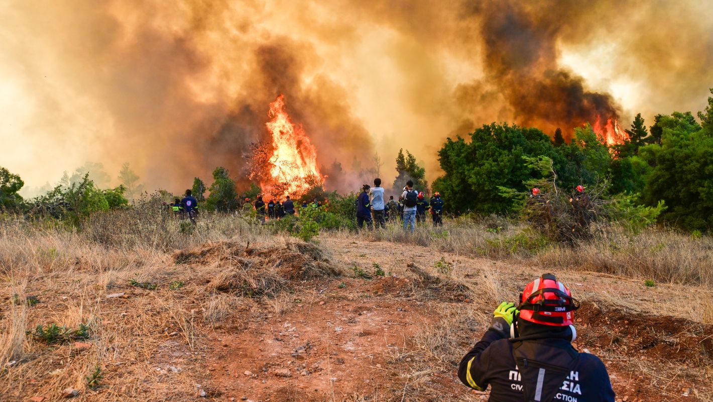 Χάρτης κινδύνου πυρκαγιάς στην Ελλάδα