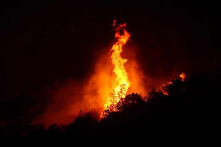 Εικόνα από την κατάσβεση της πυρκαγιάς στην Κω.