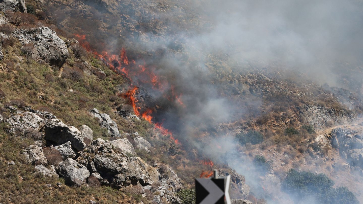 Πυρκαγιά σε περιοχή του Ρεθύμνου