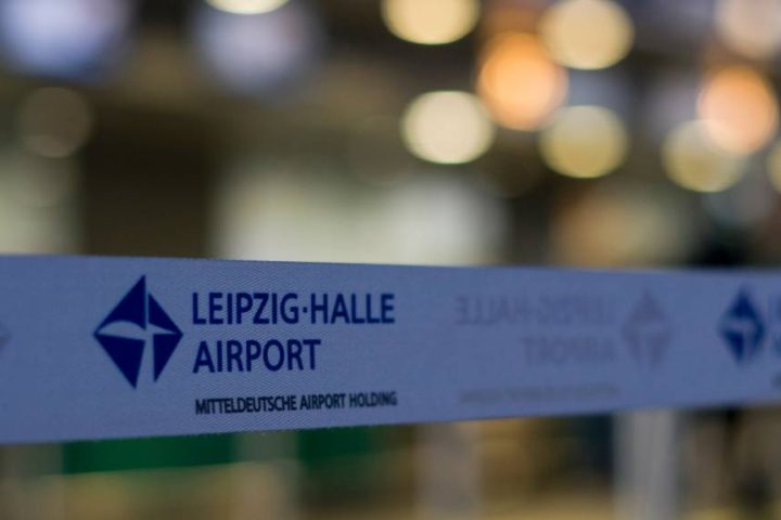 Εικόνα αεροσκάφους στο αεροδρόμιο Λειψίας.