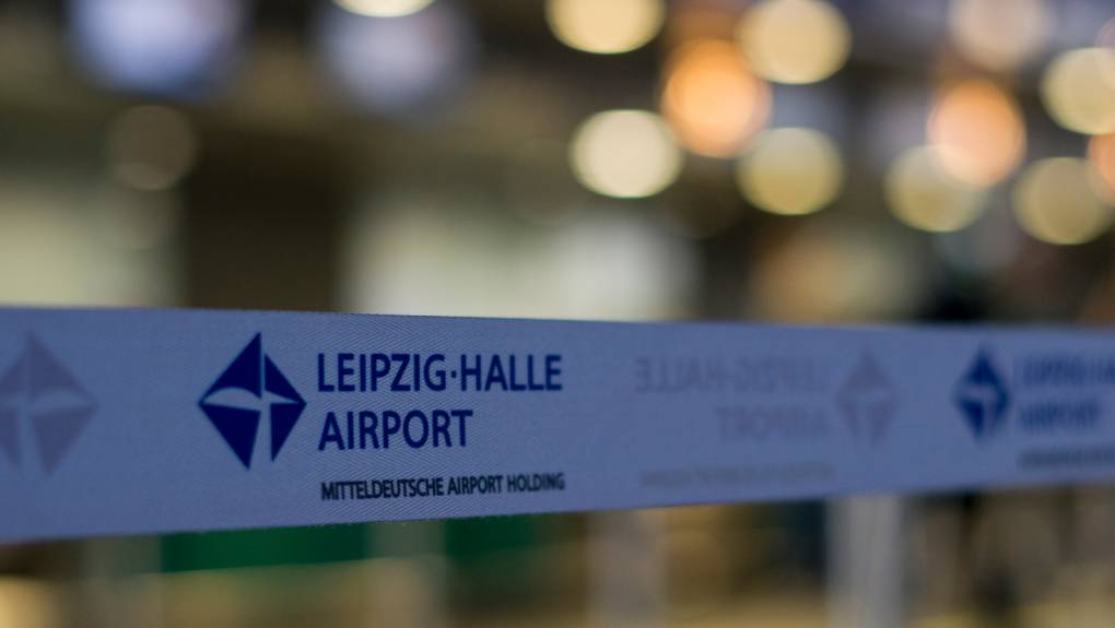 Εικόνα αεροσκάφους στο αεροδρόμιο Λειψίας.