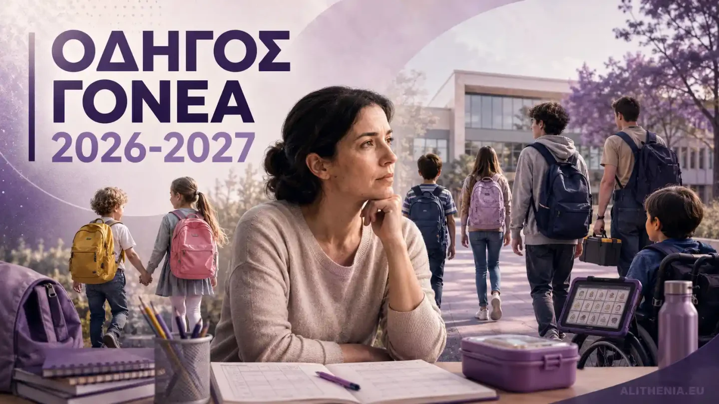 Πρώτη φορά σχολείο; Ο απόλυτος οδηγός γονέα 2026-27 – Από το πρώτο κλάμα μέχρι τις 114 απουσίες