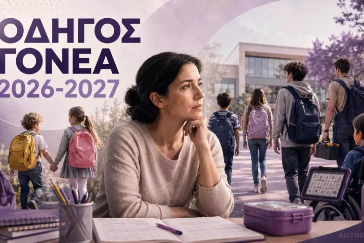 Πρώτη φορά σχολείο; Ο απόλυτος οδηγός γονέα 2026-27 – Από το πρώτο κλάμα μέχρι τις 114 απουσίες